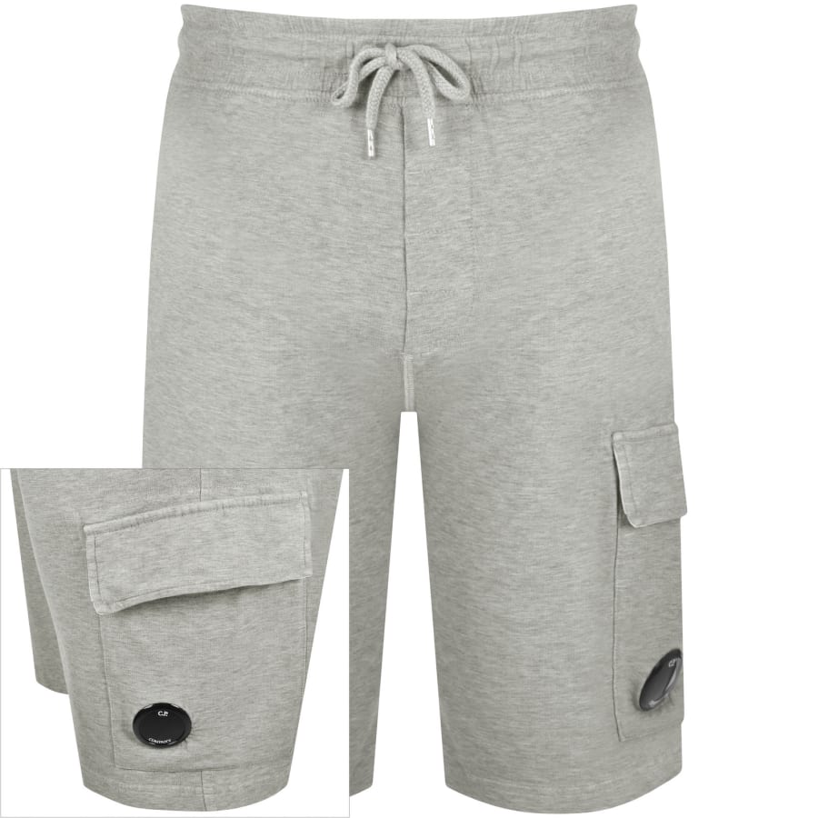 CP Company Jersey Cargo Shorts Grey